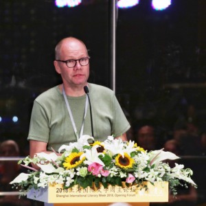 皮特恩格倫參加２０１８上海書展