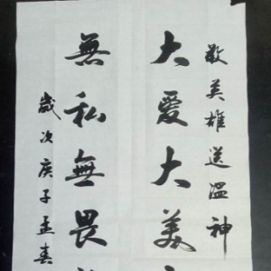 戰疫情|徐明前：書法作品