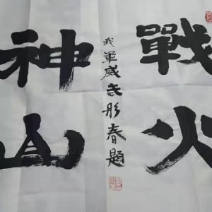 戰疫情|顧彤春：書法作品