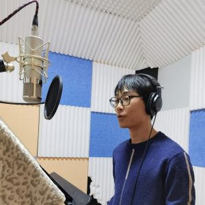 川音繼續教育學院大三學生丁洋  他演唱的處女作未來可期