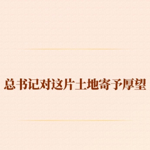 總書記對(duì)這片土地寄予厚望